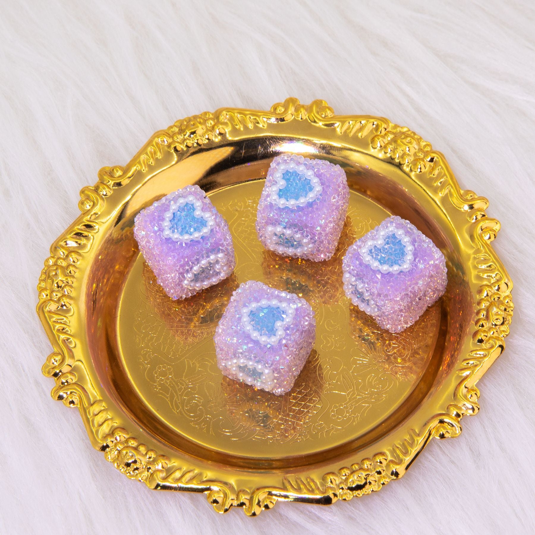 Wholesale 5pcs18mm Sugar Cube Love Acrylic Multi-faceted Love Beads