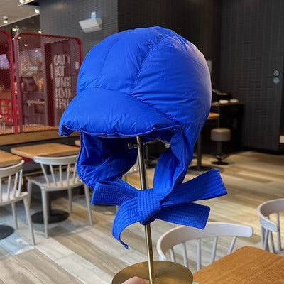 Wholesale Winter Warm Ultra-light Down Hat Scarf Windproof Thickened Ear Protection Hat