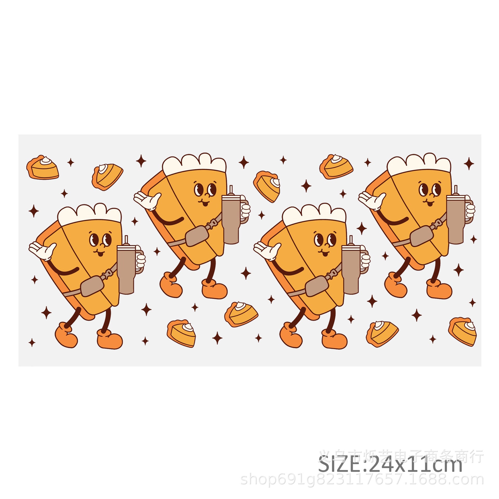 Wholesale  5pcs/pack Snowman Gingerbread Man Christmas Series 16oz Cup UV DTF Wraps