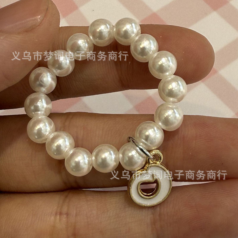 Wholesale 26 letter pearl necklace Doll Accessories