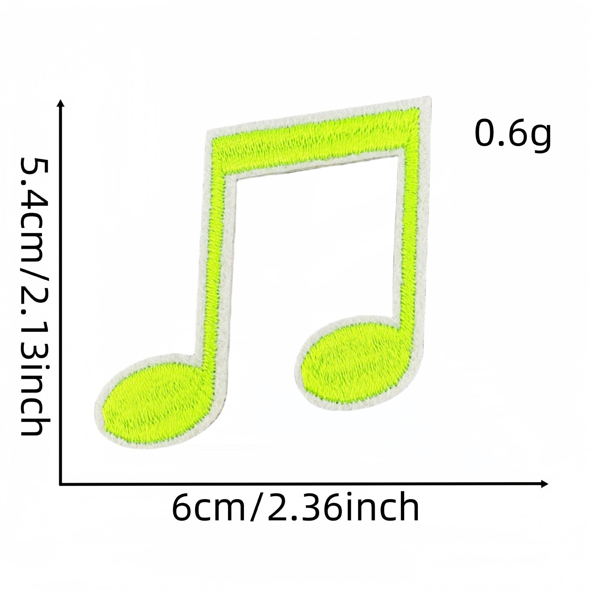 Wholesale Fashion Musical Note Iron On Cloth Patches For DIY Clothing Decoration Boutique Accessory