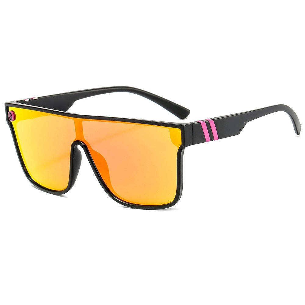 Wholesale Siamese Large Frame Colorful PC Sunglasses