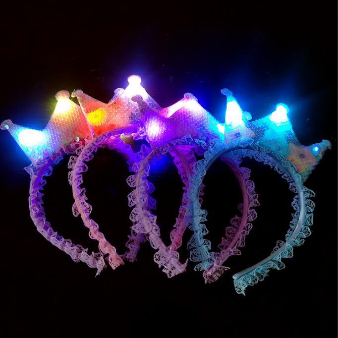 Wholesale Luminous Crown Ear Iron Headband