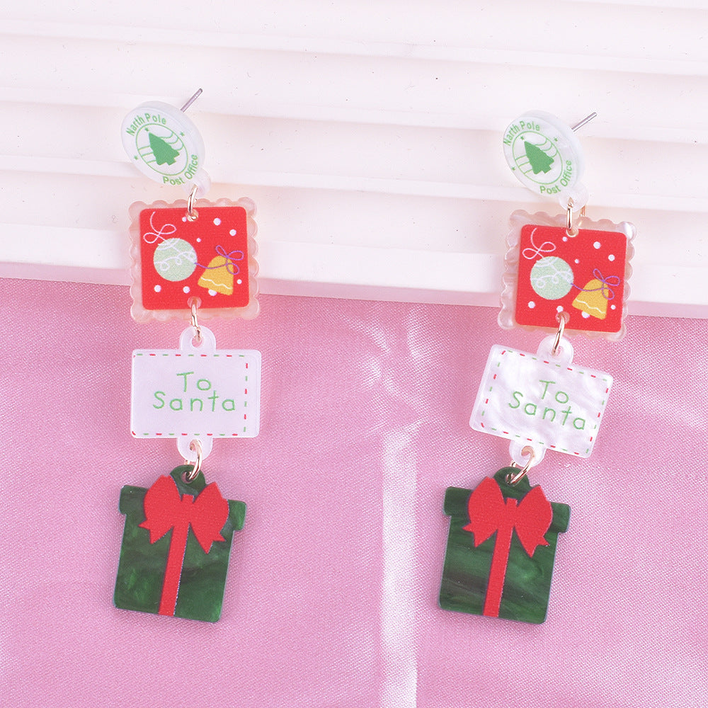 Wholesale Christmas tree earrings