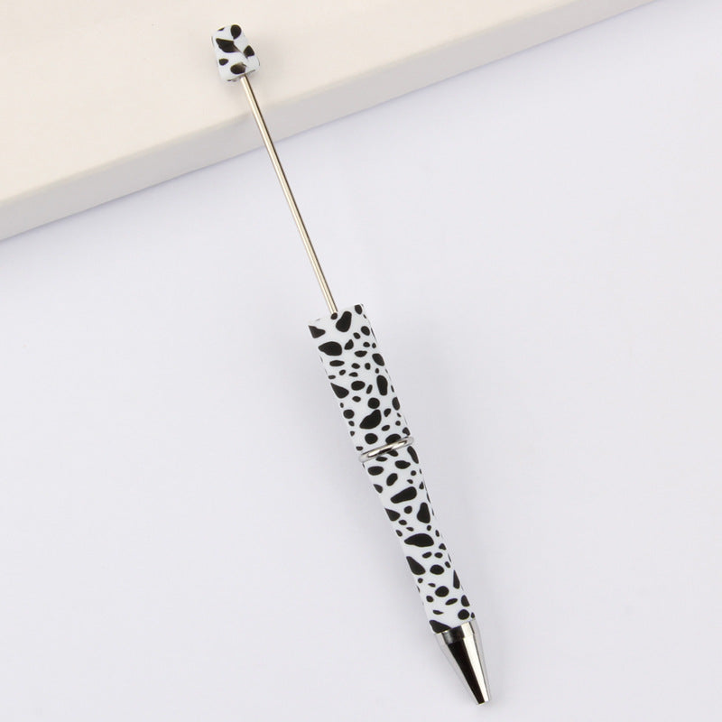 Wholesale Beadable Pens DIY for Beaded Cow Leopard Print Plastic Pen