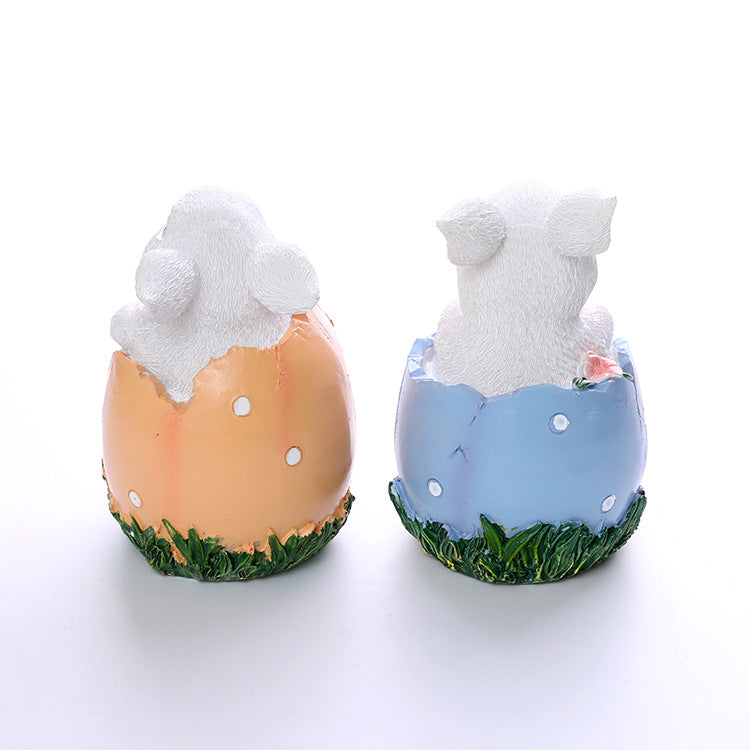 Wholesale Rabbit Egg Resin Ornaments