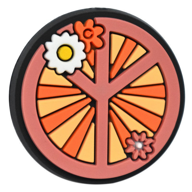 Wholesale Random 100pcs  Cartoon Love and Peace  Focal Beads