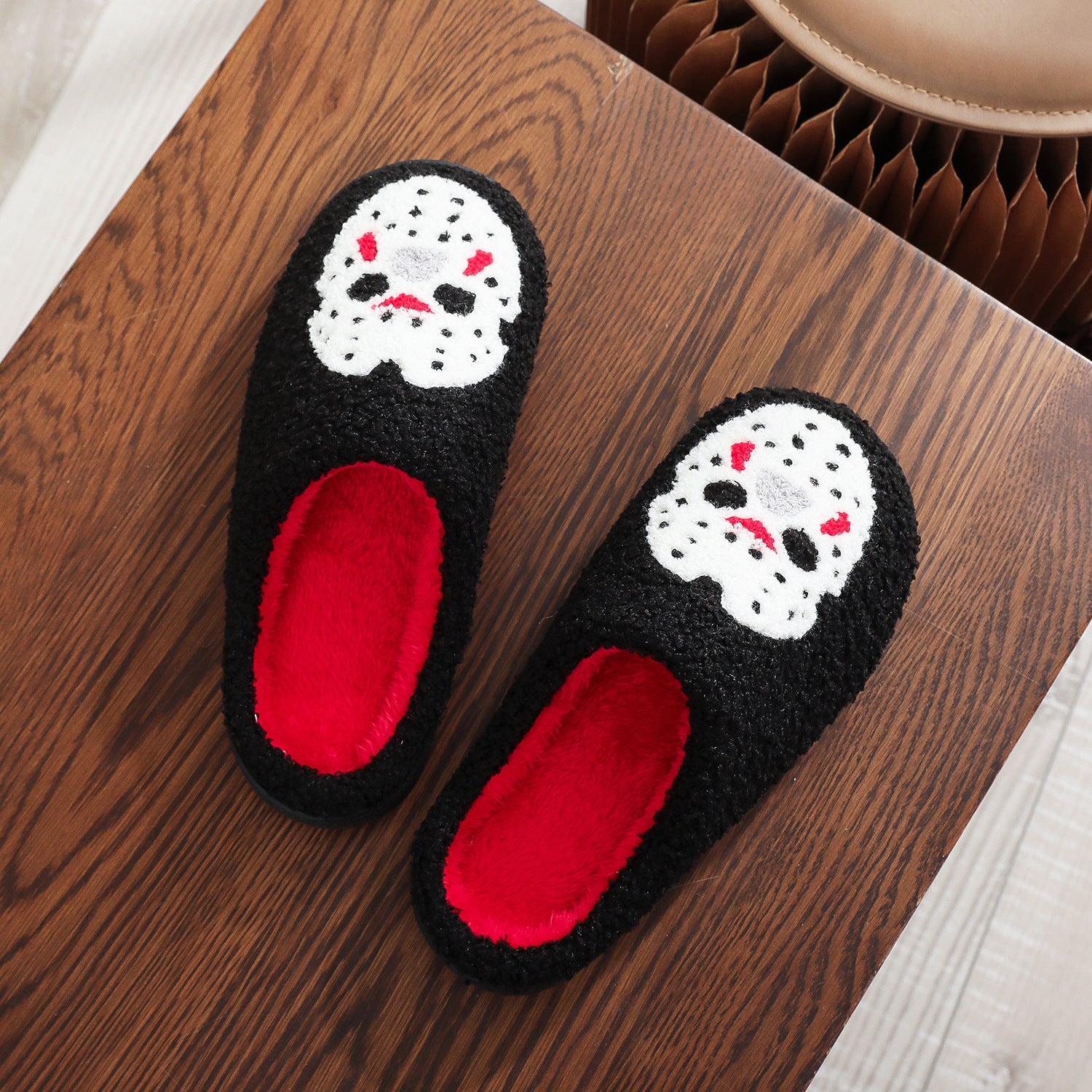 Wholesale  Cotton Slippers Autumn and Winter Home Halloween Indoor Non-Slip Cotton Slippers Fleece-Lined Warm Home Couple