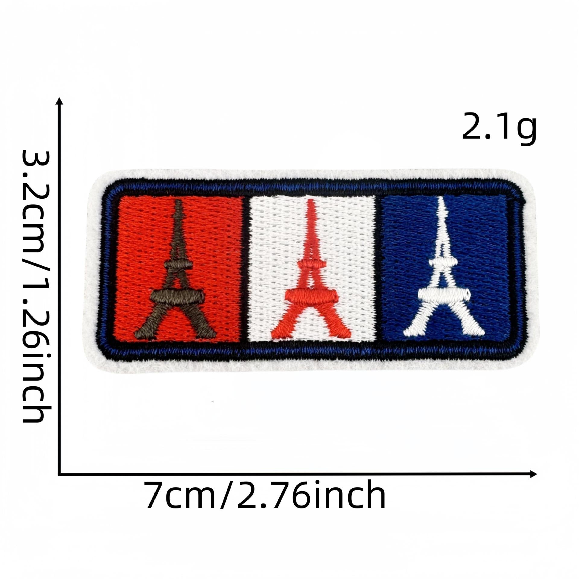 Wholesale Cartoon World Landmark Pattern Embroidery DIY Patches