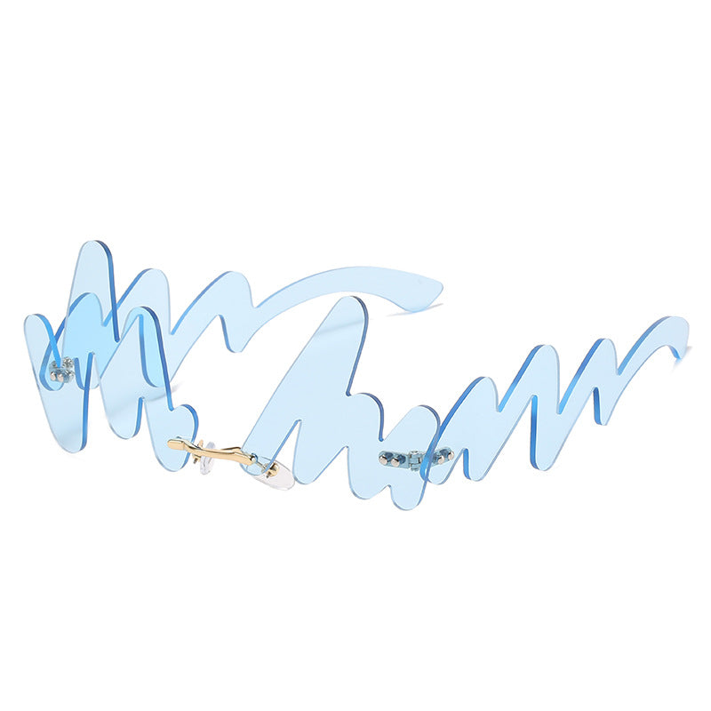 Wholesale N-shaped Wave Irregular Sunglasses