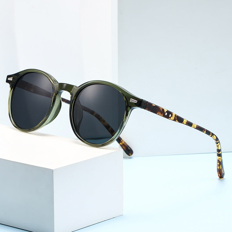 Wholesale Internet Celebre Star Small Round Frame Sunglasses for Men and Women UV Protection Sunglasses Outdoor Driving Polarized Glasses