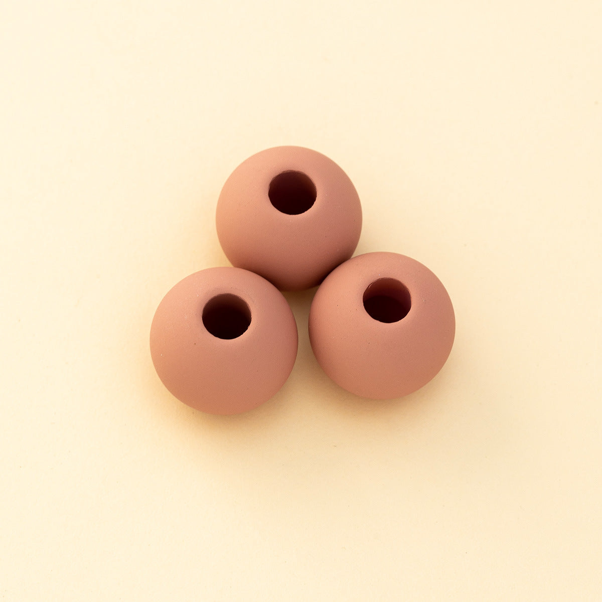 Wholesale 100pcs/pack ABS Matte Round String Beads