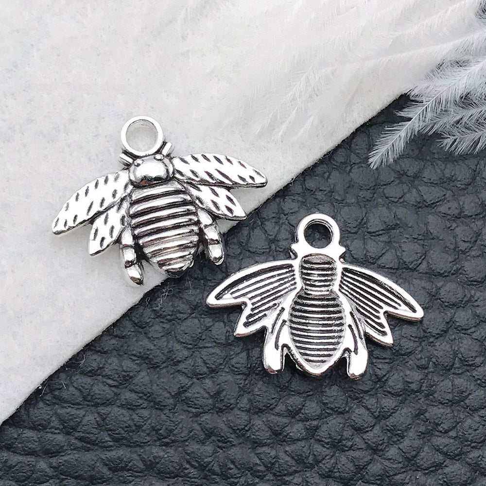 Wholesale Bee Chrysanthemum Honey Alloy DIY Necklace Bracelet Pendant