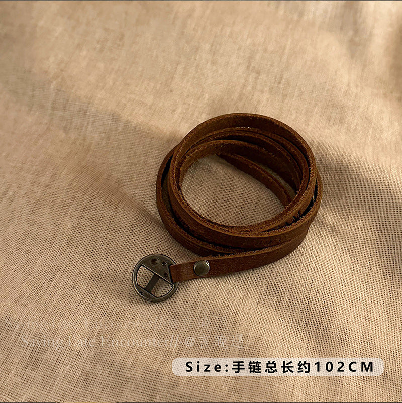 Wholesale Cowhide Woven Bohemian Style Bracelet