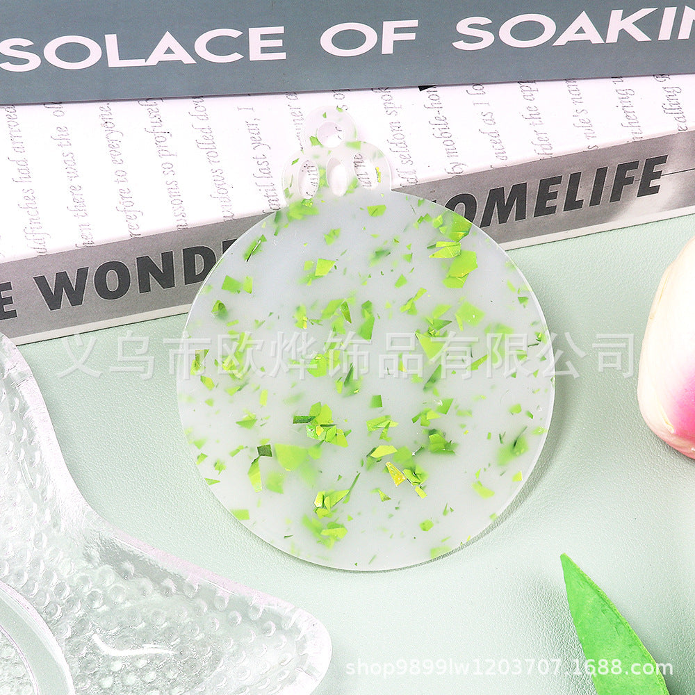 Wholesale 10pcs/ pack Acrylic Christmas Ornaments Decoration DIY Craft Christmas Tree Ornaments Patches