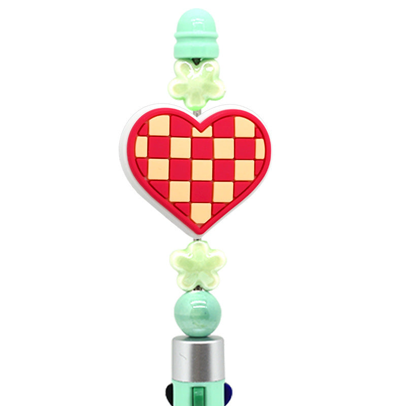 Wholesale random 100pcs stars love pvc soft glue loose beads accessories