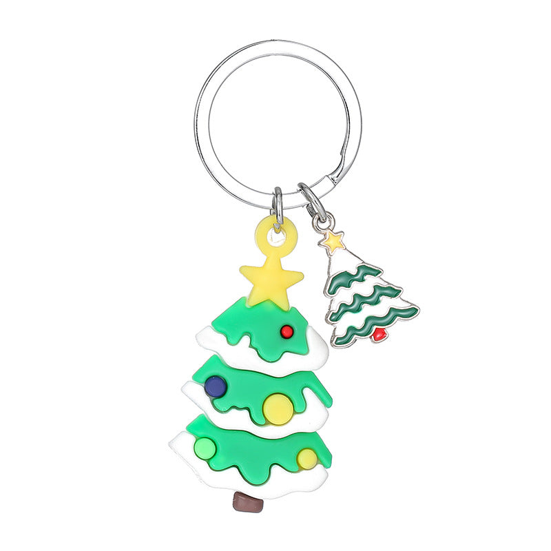 Wholesale Christmas Tree PVC Keychain