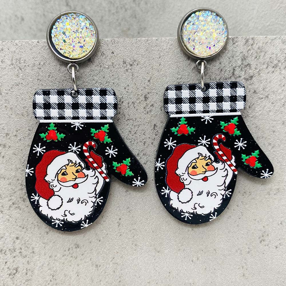 Wholesale Christmas Creative Acrylic Earrings