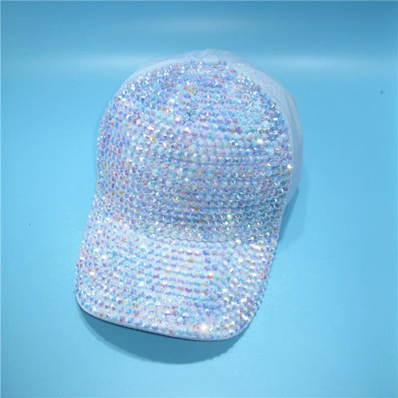 Wholesale Cotton Handmade Diamond Studded Baseball Caps