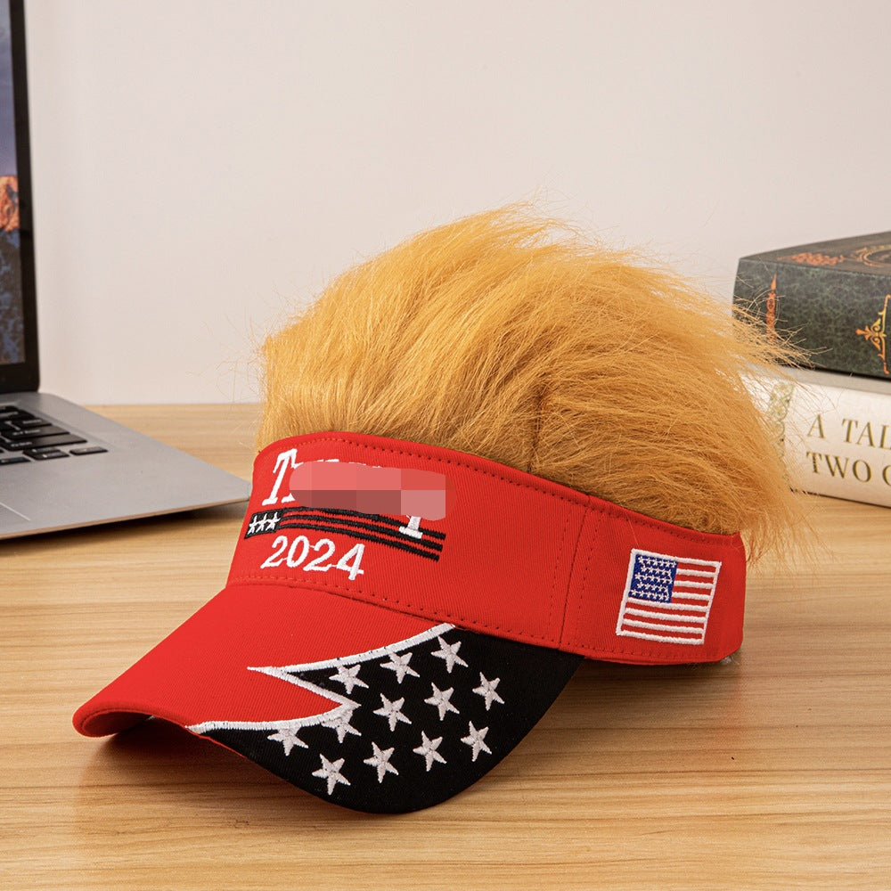 Wholesale Alphabet national flag embroidery sun shading baseball cap