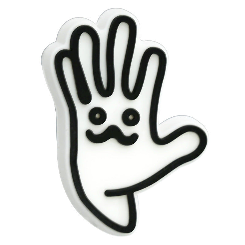 Wholesale  Random 100pcs/pack Oil painting series with string beads   Focal Beads