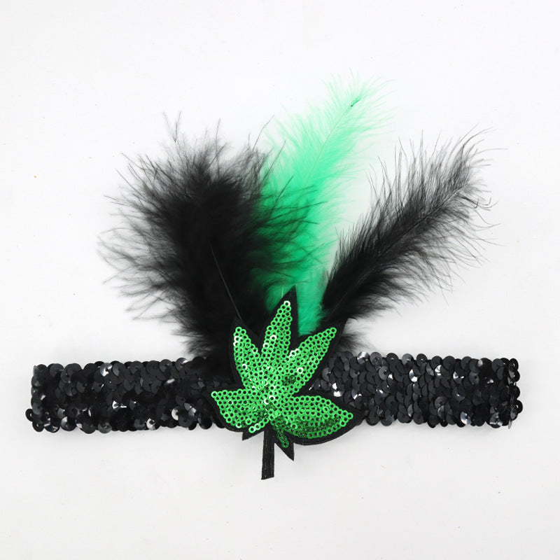 Wholesale Carnival Sequin Headbands and Feathers Headbands
