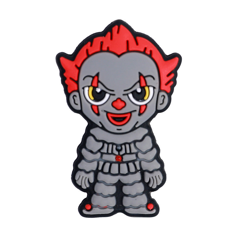 Wholesale  20pcs Halloween silicone beads new dark series loose beads diy bracelet necklace accessories cartoon silicone beads