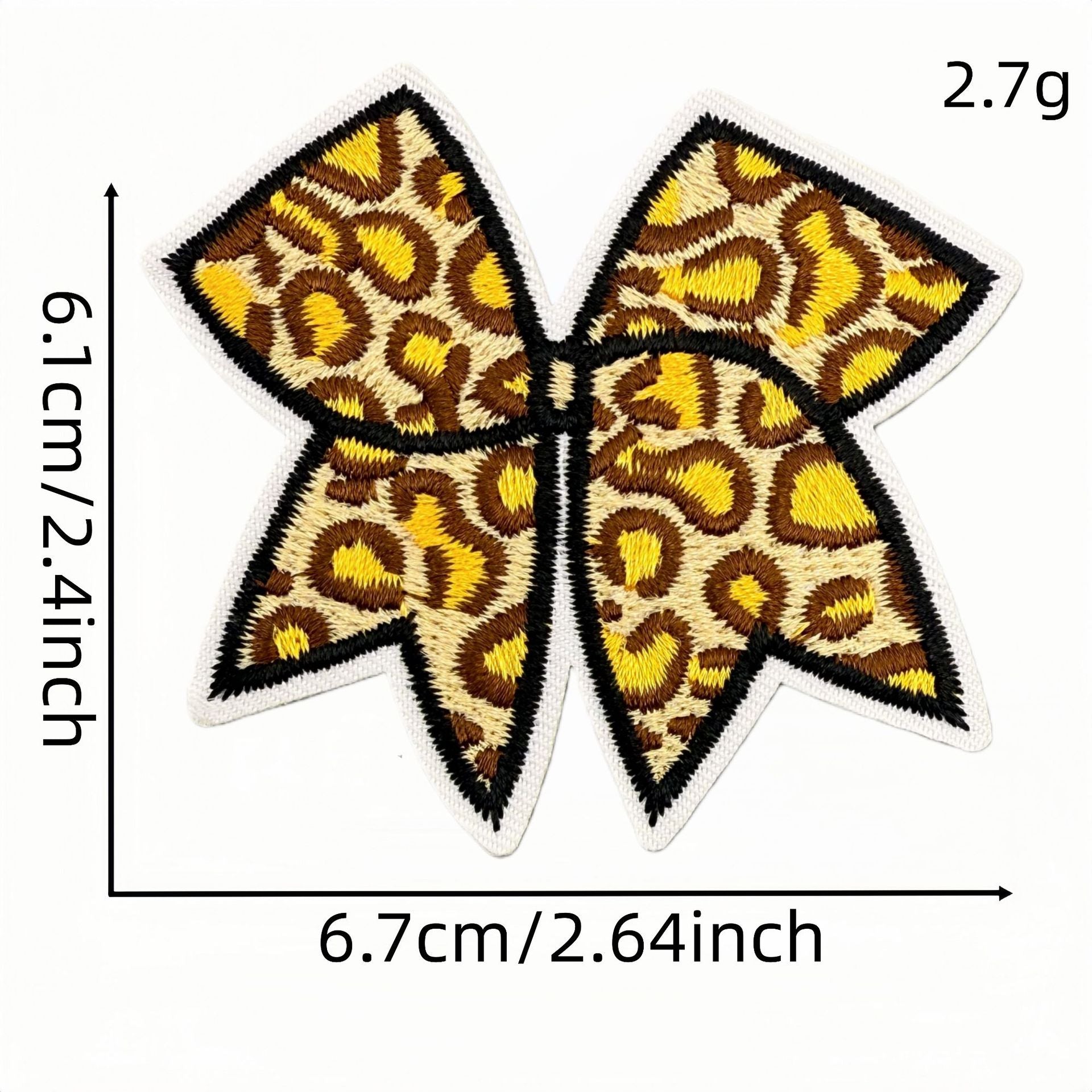 Wholesale Trendy Cartoon Rugby Embroidered Iron On Patches Leopard Print Decorative Applique DIY Craft Accessory