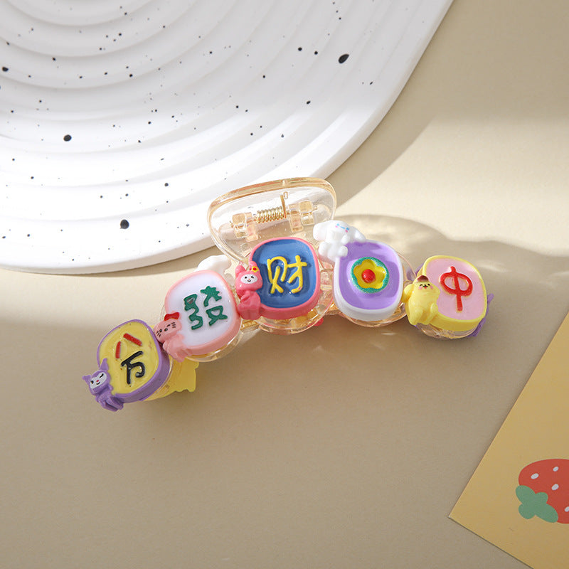 Wholesale  cat eye love shark clip small fresh hair clip