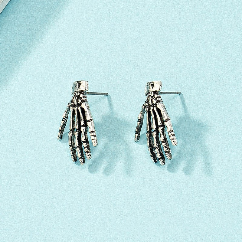 Wholesale Halloween Skull Skeleton Alloy Earrings