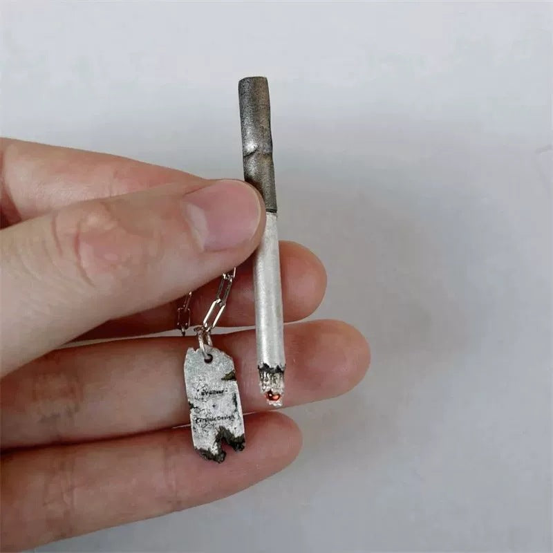 Wholesale Ignite a cigarette and burn the hang tag collarbone chain