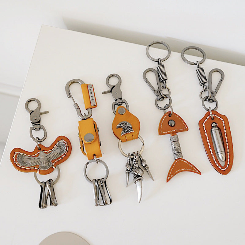 Wholesale Cowhide Zinc Alloy Eagle Dagger Metal Key Hooks