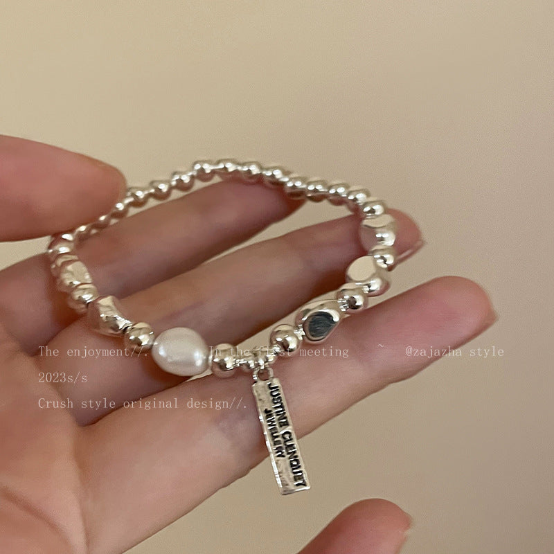 Wholesale Silver baroque pearl bracelet
