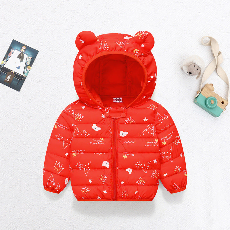 Wholesale Children's Thickened Down Hooded Jacket