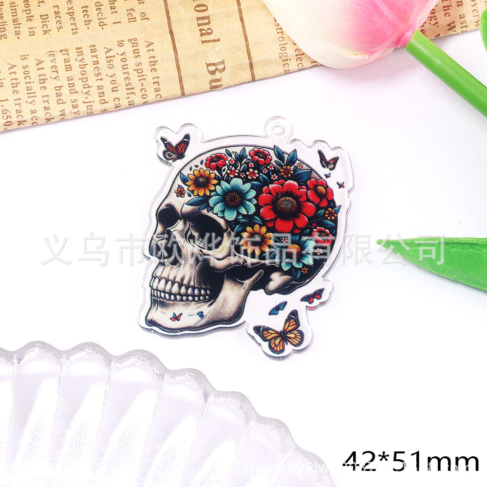 Wholesale New 10pcs/pack Cartoon acrylic quicksand hairpin headdress mobile phone shell bag jewelry accessories