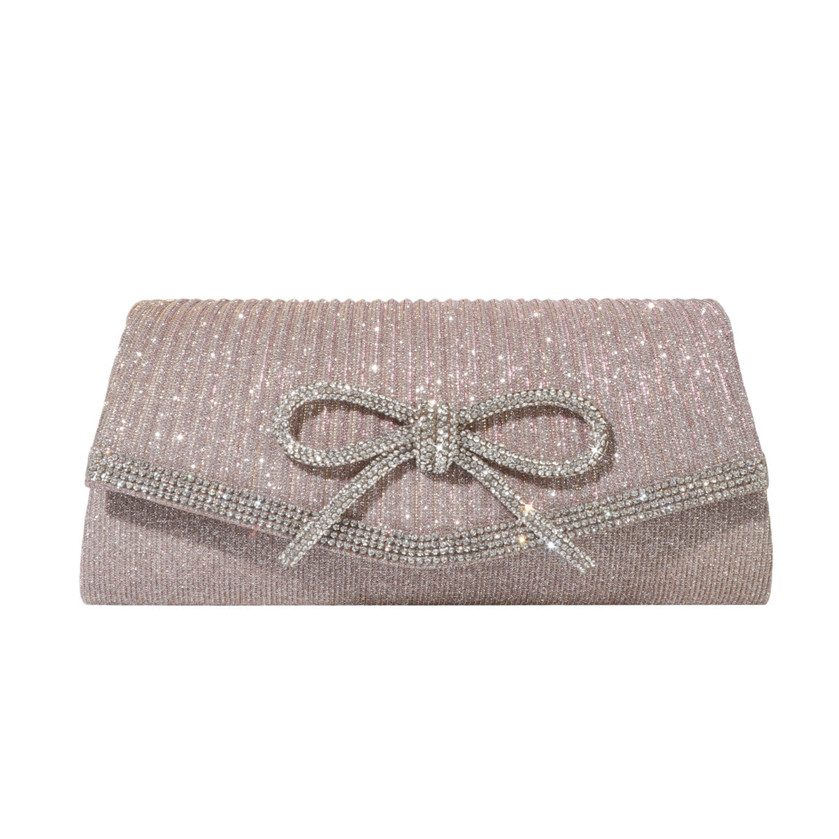 Wholesale Fashionable evening bag diamond bow chain crossbody clutch