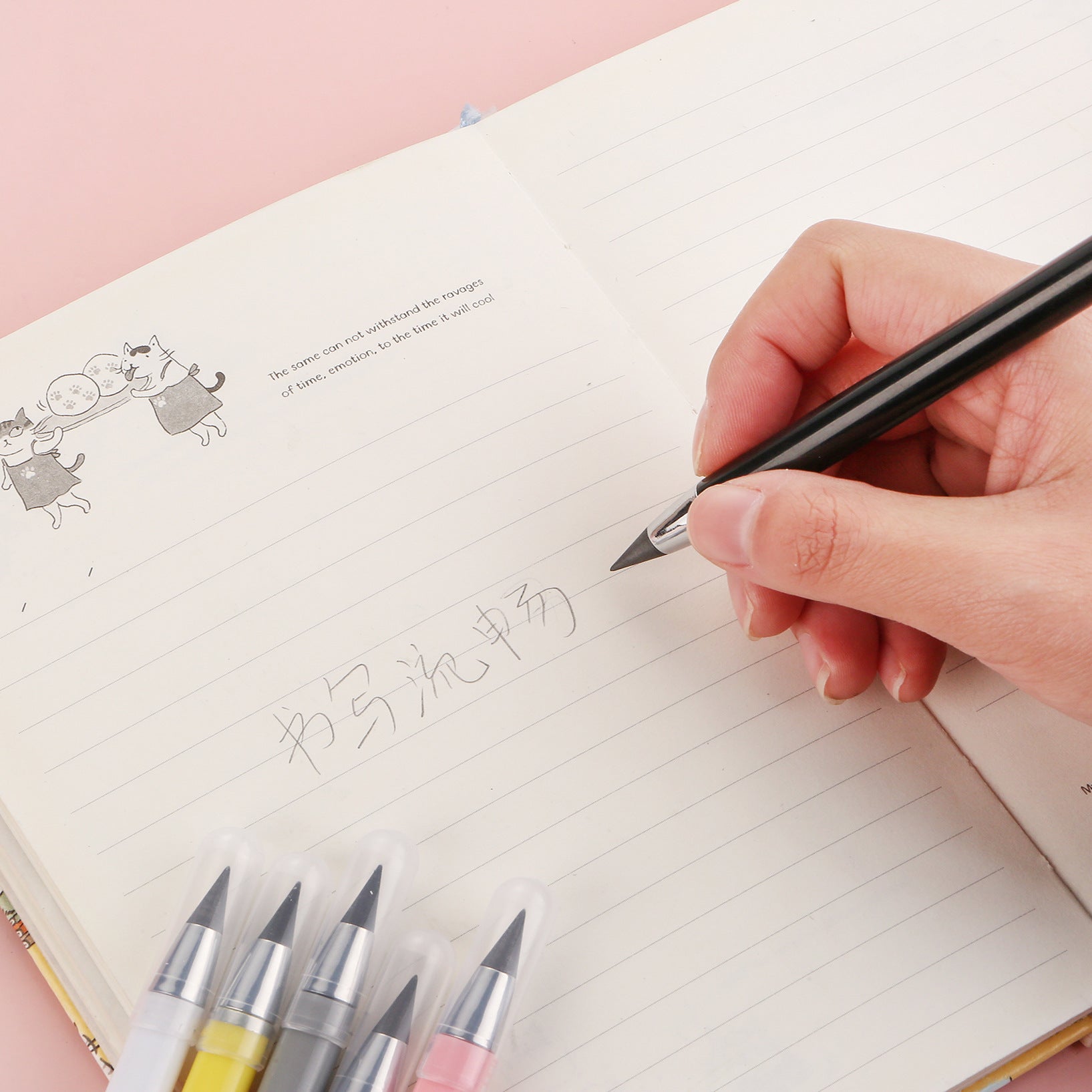 Wholesale Plastic Black Technology No Sharpening No Ink Eternal Pencil