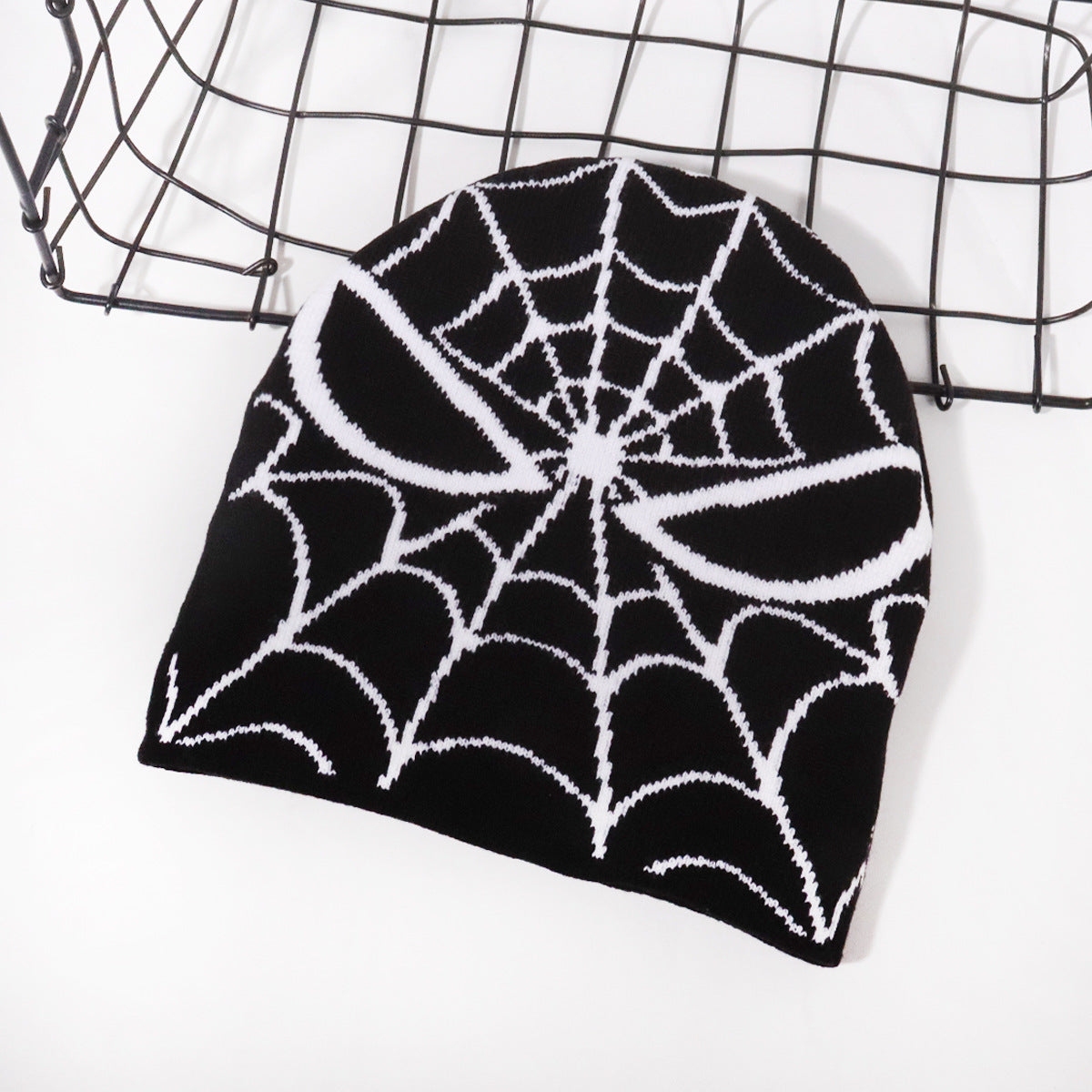WholesaleHot Sale Jacquard Halloween Spider Web Beanie