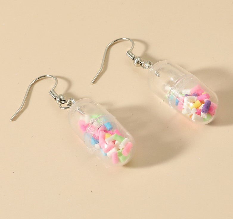 Wholesale Acrylic Fruit and Leaf Pendant Earrings