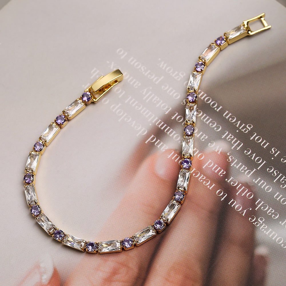 Wholesale Summer Zircon Copper Bracelet