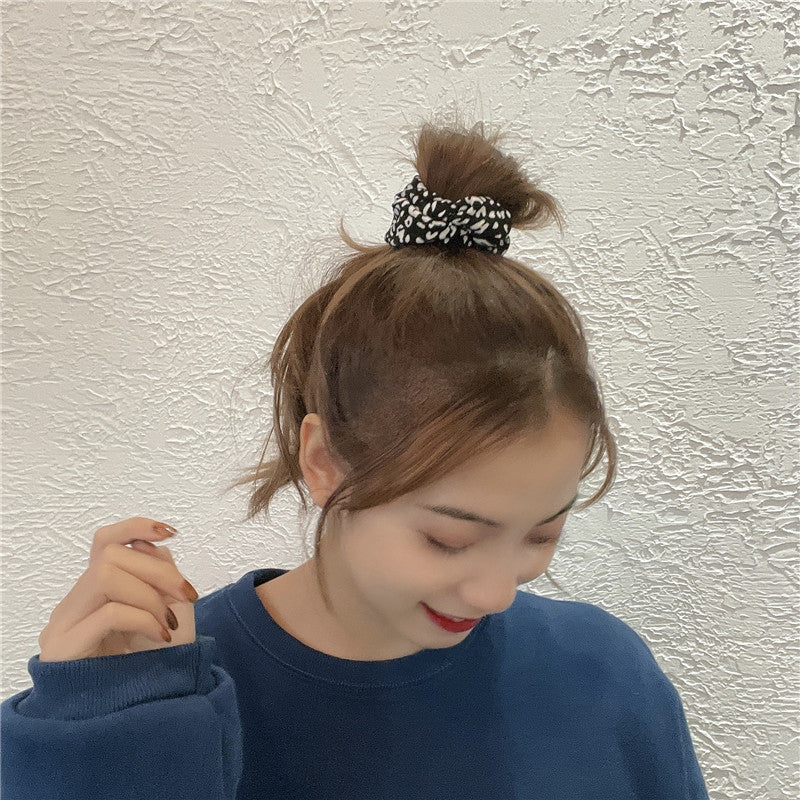 Wholesale Winter Leopard Print Hair Ties