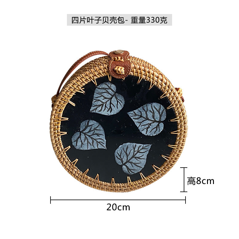 Wholesale Cross-body Colorful Shell Retro Handwoven Shoulder Bag
