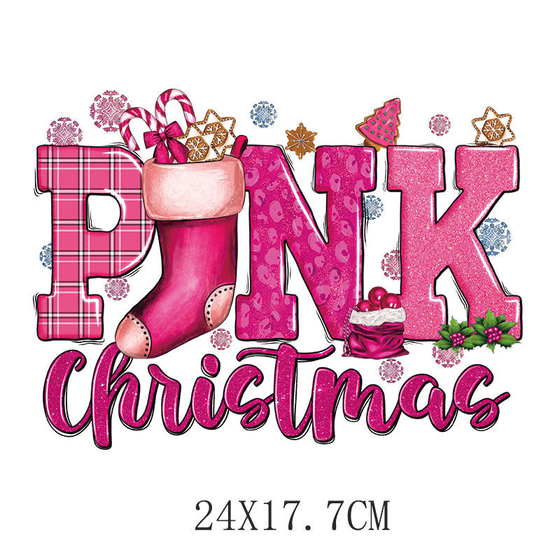 Wholesale Pink cartoon  heat transfer pattern  UV DTF Ready to Press Transfers Wraps