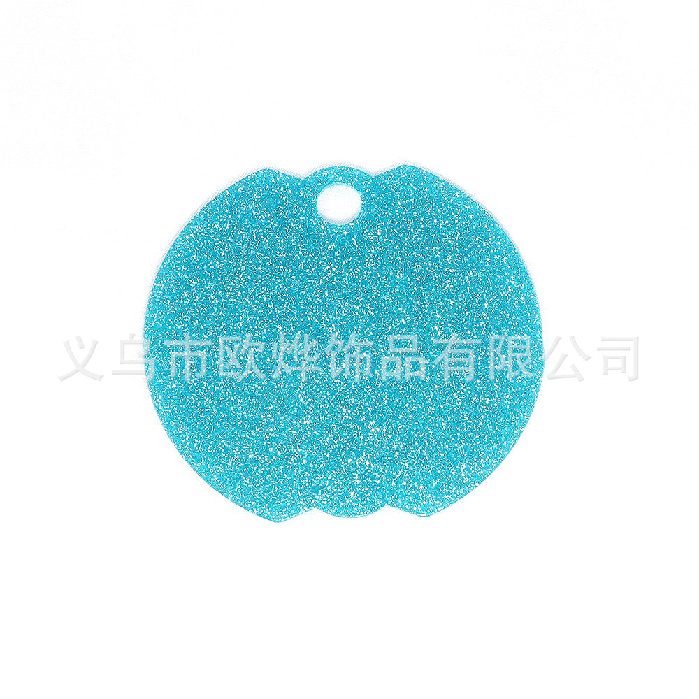 Wholesale 10pcs Hot Cup Lid Pendant DIY Acrylic Glitter Patch