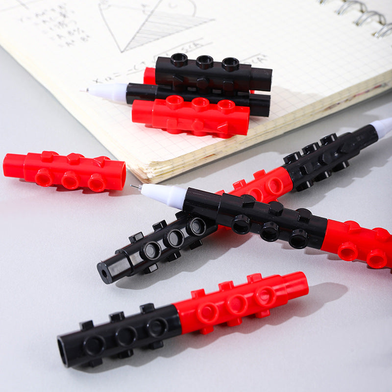 Bolígrafo de gel de bloques de construcción de plástico de plástico al por mayor