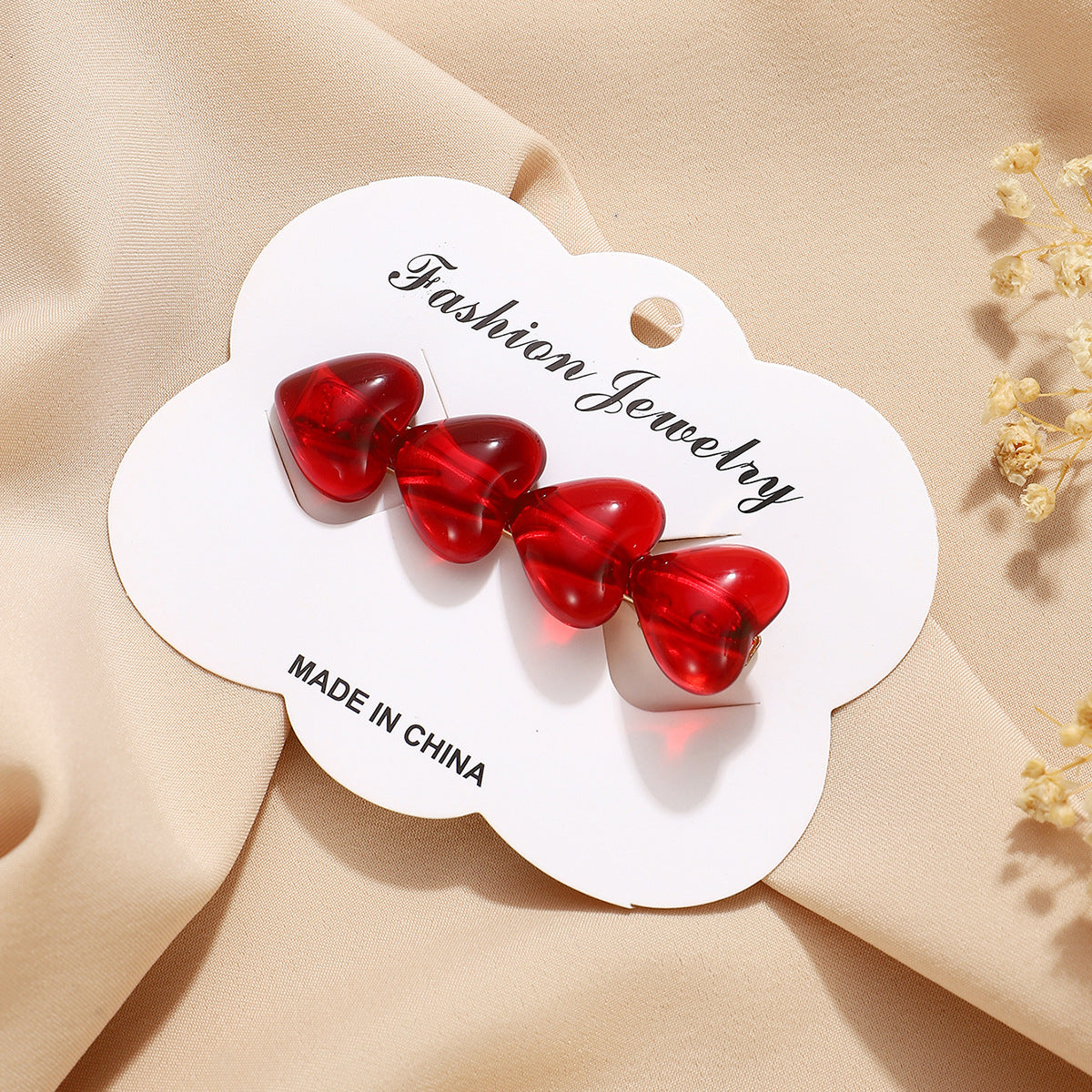 Wholesale New Sweet Love Hairpin Side  Bangs Advanced Sense Small Broken Hairpin Duckbill Clip Headwear