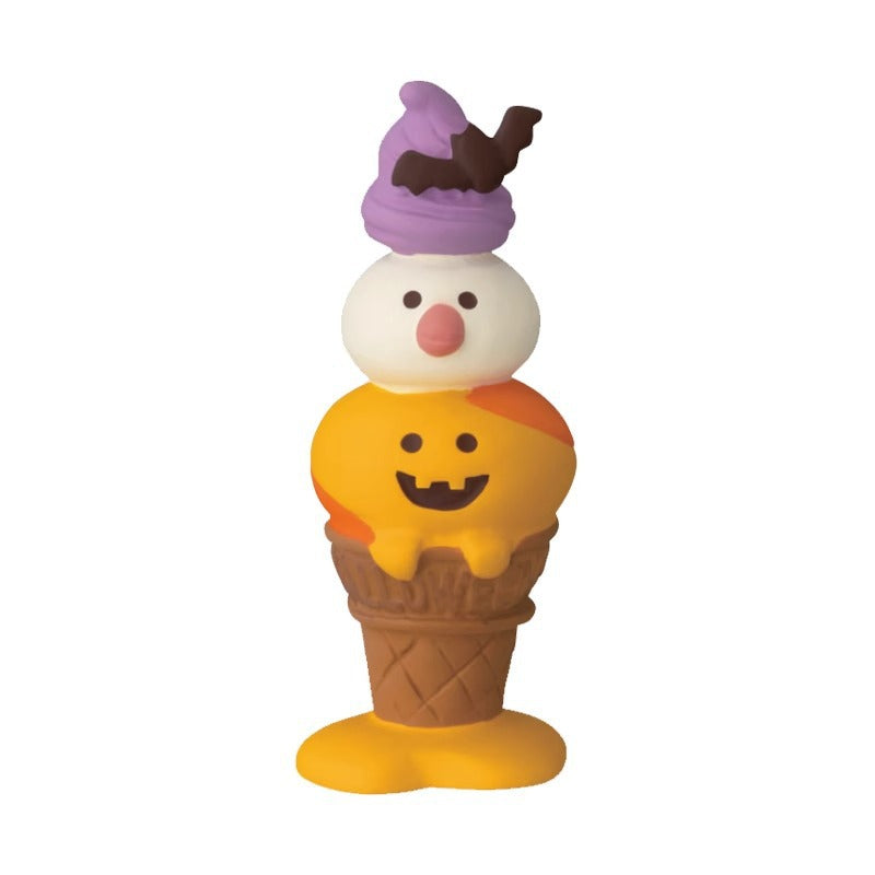 Wholesale  Themed Clown Cat Pumpkin Miniature Resin Scene Ornament For Home Decor Gift