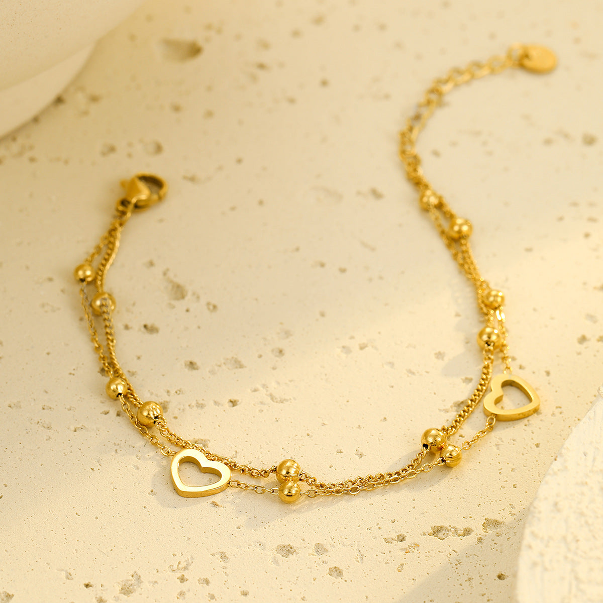 Wholesale  heart-shaped Valentine' s Day Stainless Steel Bracelets