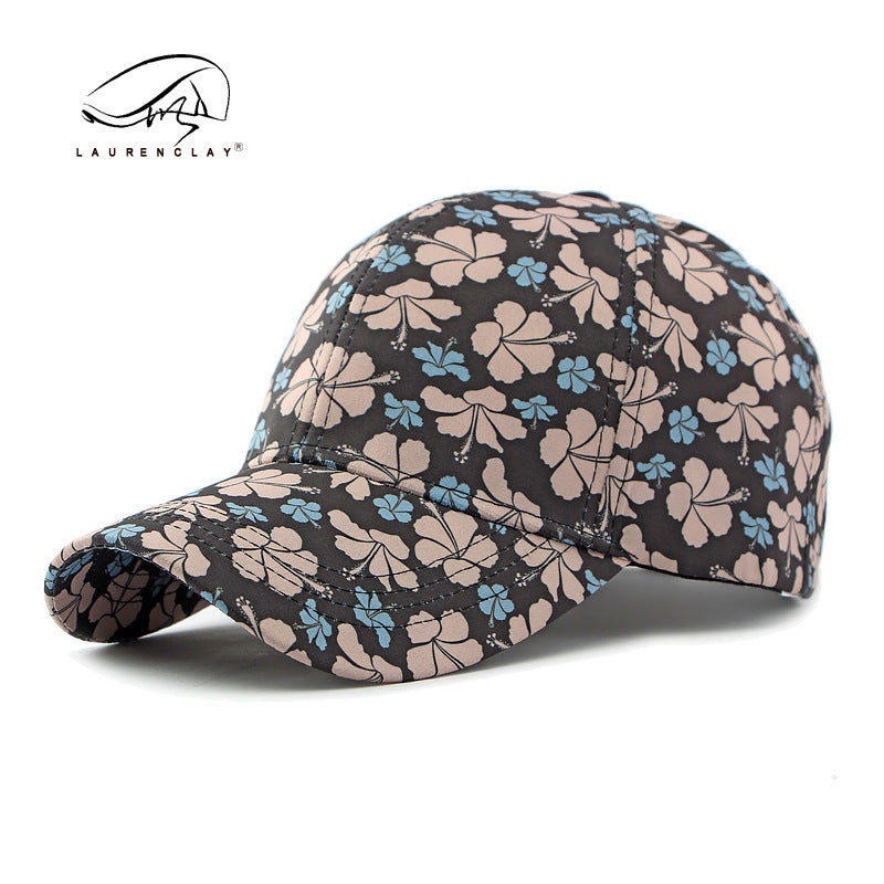 Wholesale Ethnic Style Fashion Flower Hard Top Baseball Cap