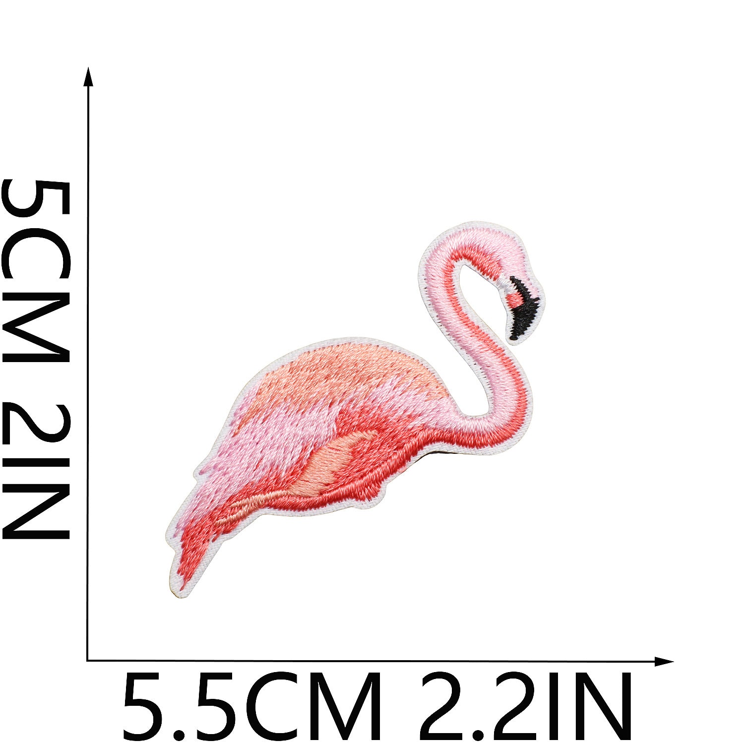 Wholesale Holiday flamingo themed embroidery DIY patches